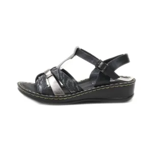 Alyssa Platform Sandals Leather Black Colour For Women