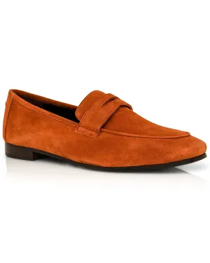 Amber Suede Flaneur Loafer