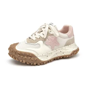 Beautoday Anti-slip Breathable Lace-up Chunky Sneakers for Women