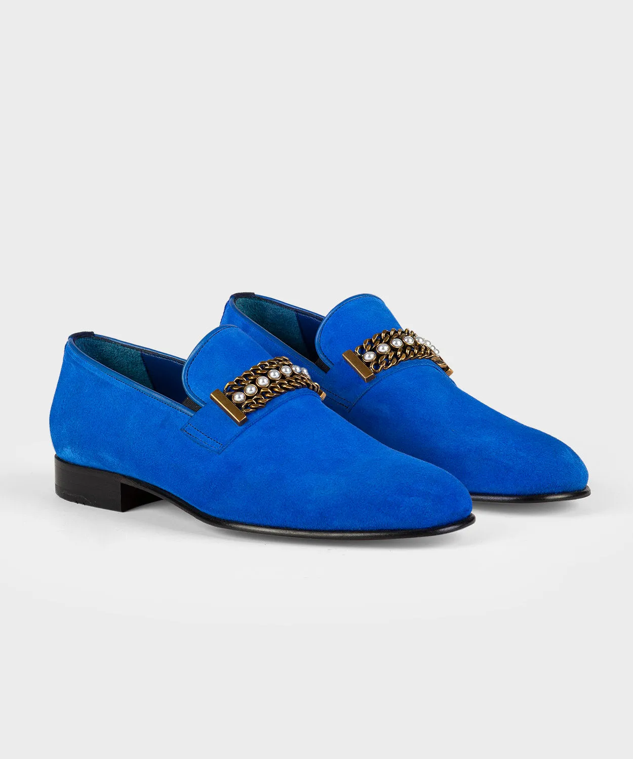 Blue Suede Loafer