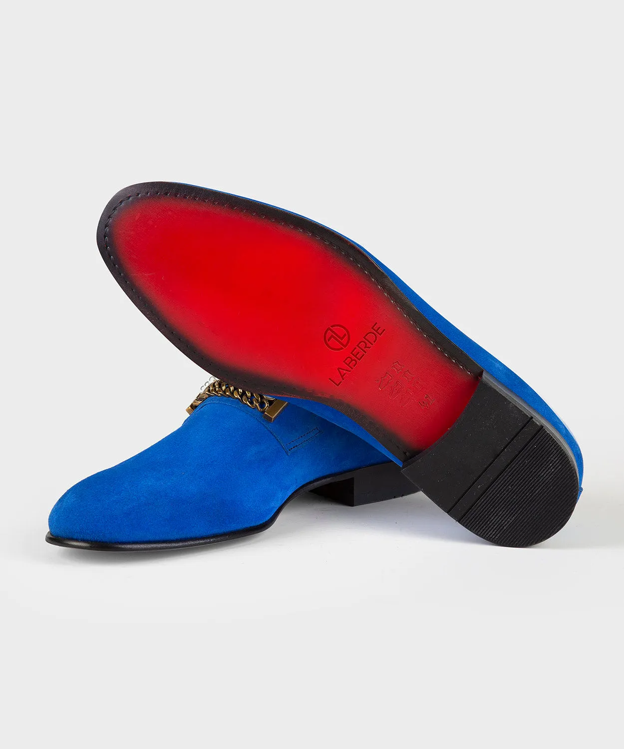 Blue Suede Loafer