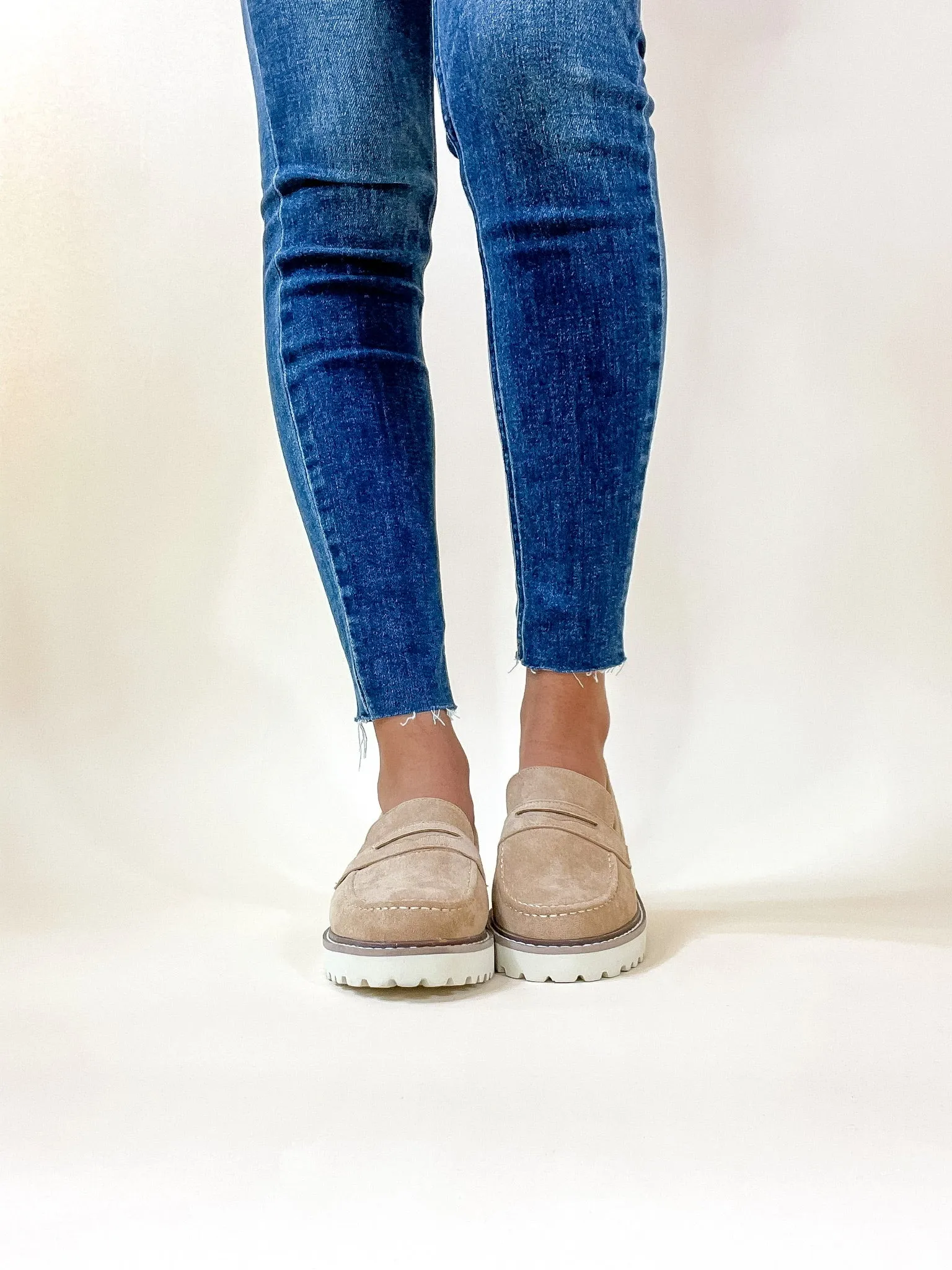 Corky's | Boost Slip On Suede Loafers in Sand Brown