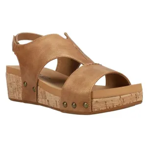 Corkys Women's Refreshing Wedge Sandal - Brown 41-0142