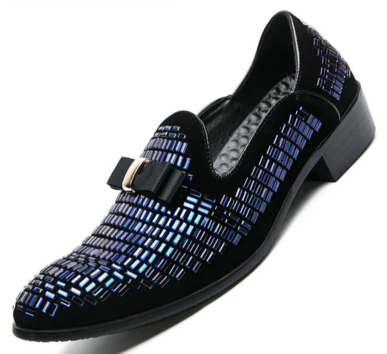 James Formal Rhinestone Dress Slip-On Loafers