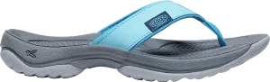 Kona Leather Flip-Flop in Blue Atoll/ Blue Danube