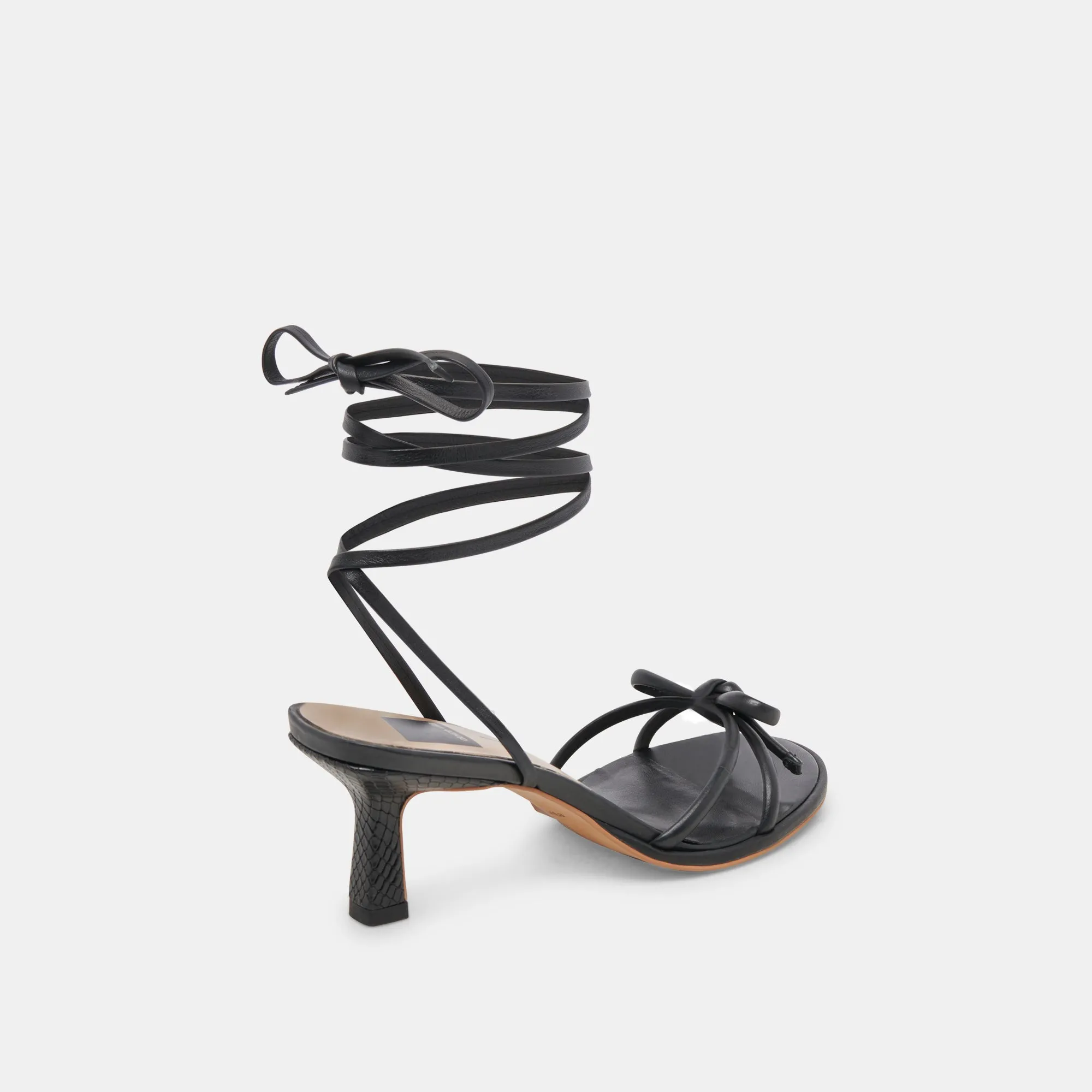 MAISON HEELS BLACK LEATHER