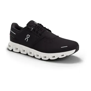 On Cloud Men's Cloud 6 Running Shoes- Black/ White