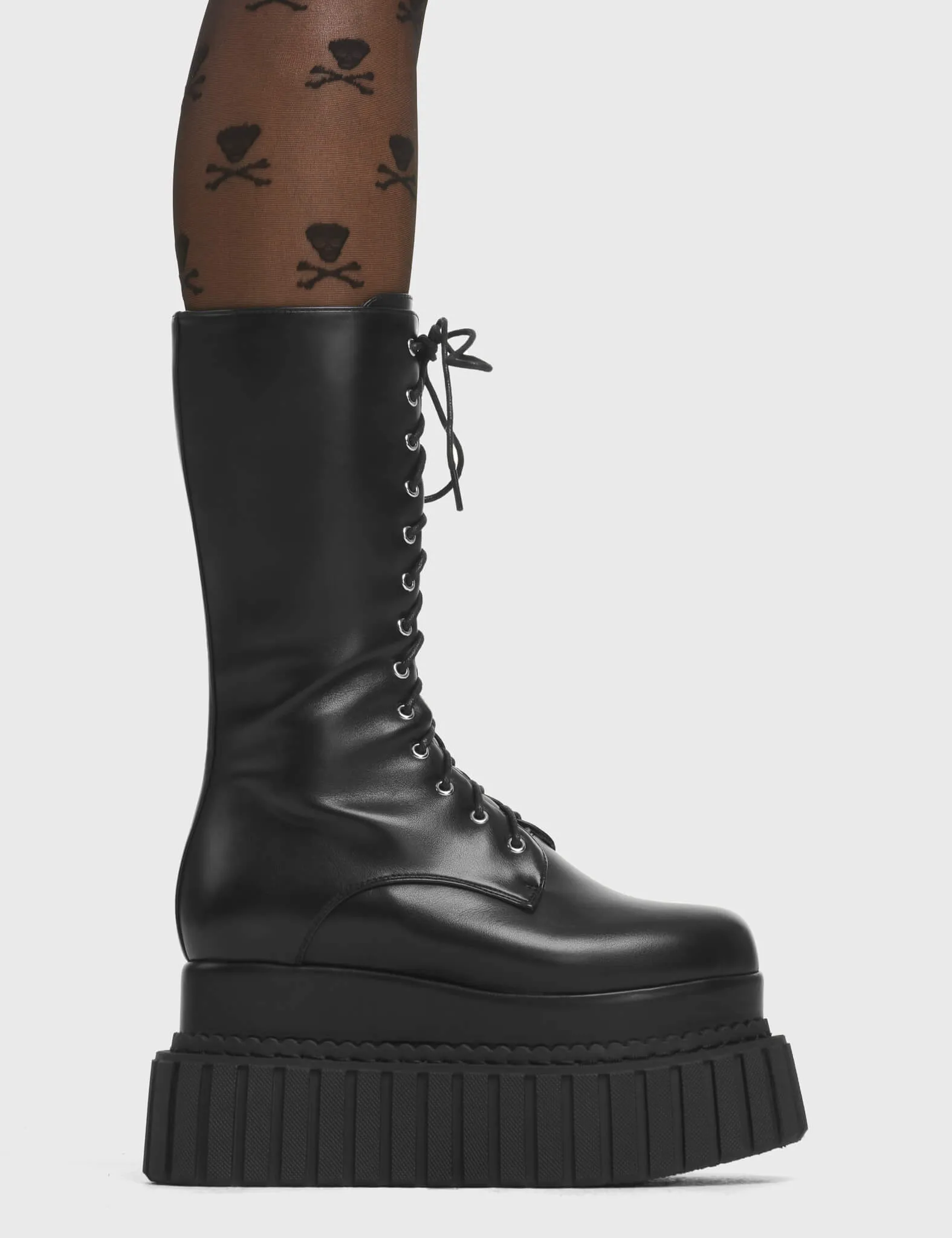 Rock Out Chunky Creeper Calf Boots