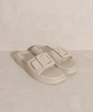 Slide On Buckle Sandals