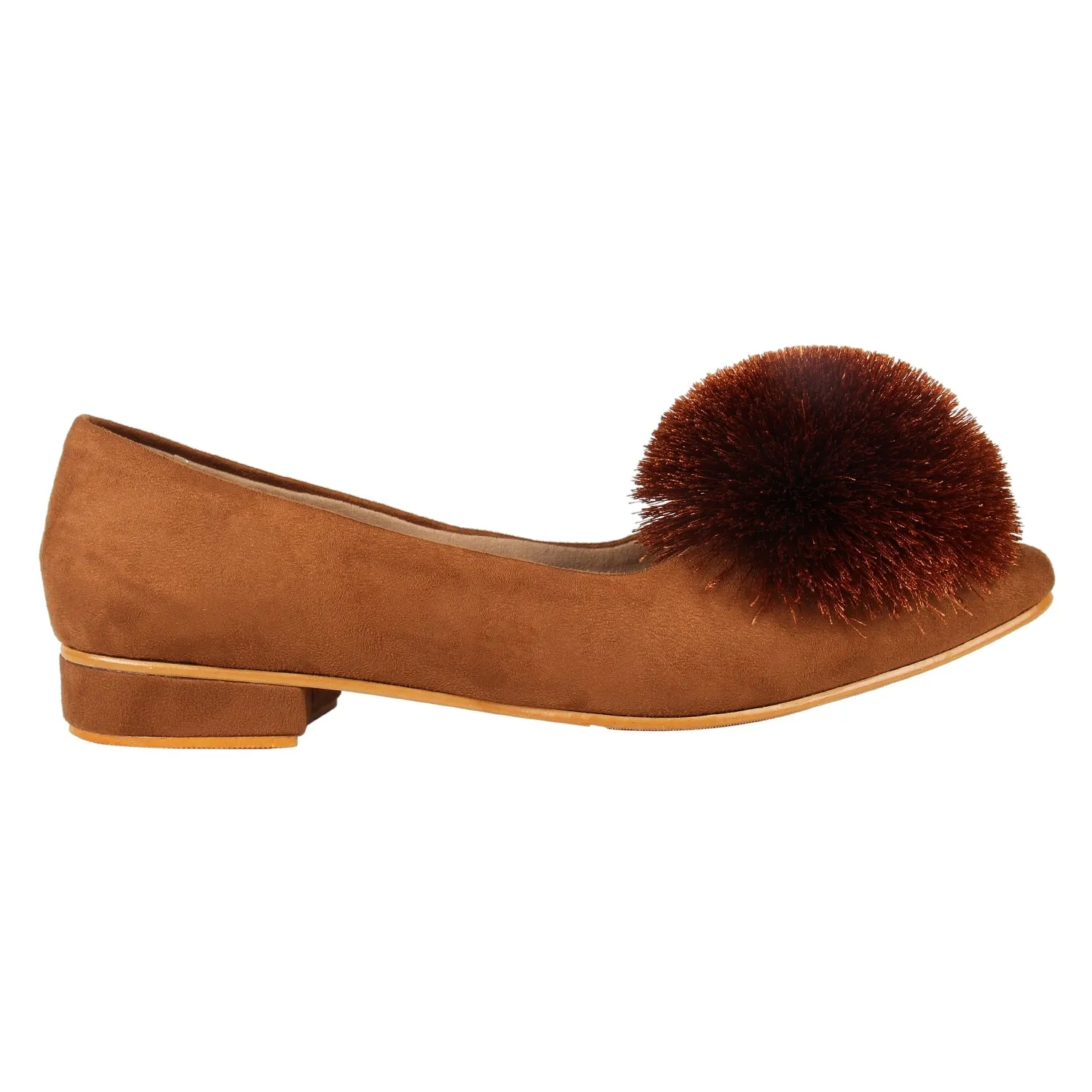 Tao Paris Liv 10024-01 Brown Solid Ballet Flats