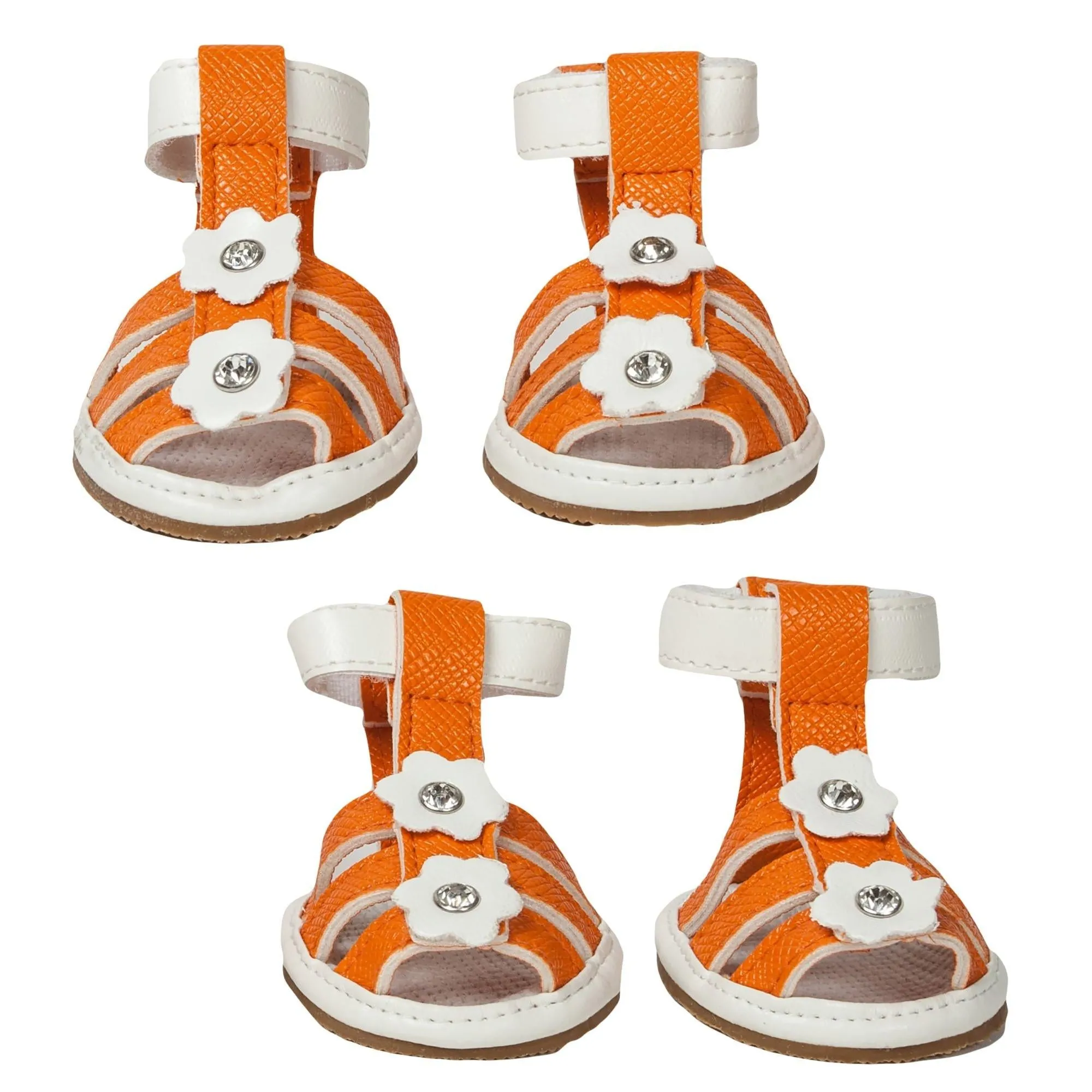 Waterproof pet sandals with rubberized soles Dishes