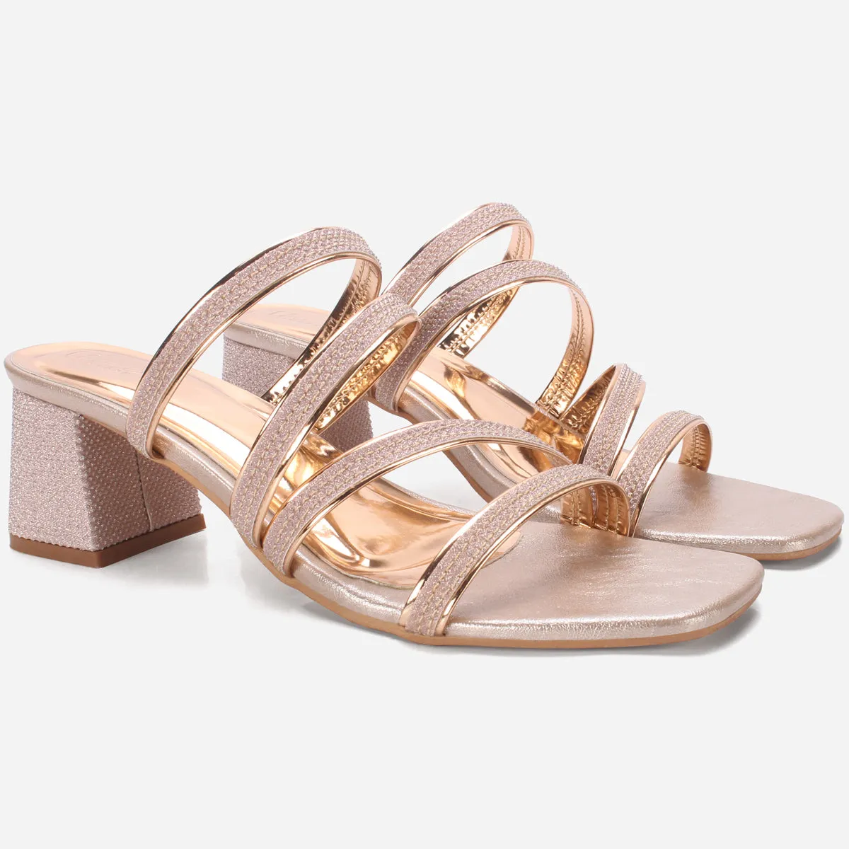 Women "DANIKA" Strappy Block Heel Sandals