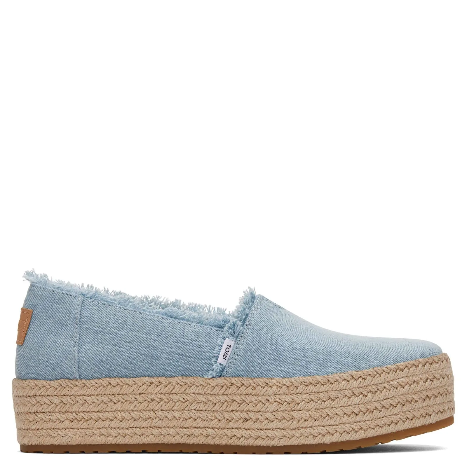 Women's Shoes TOMS VALENCIA Slip On Platform Espadrilles 10019798 LIGHT BLUE